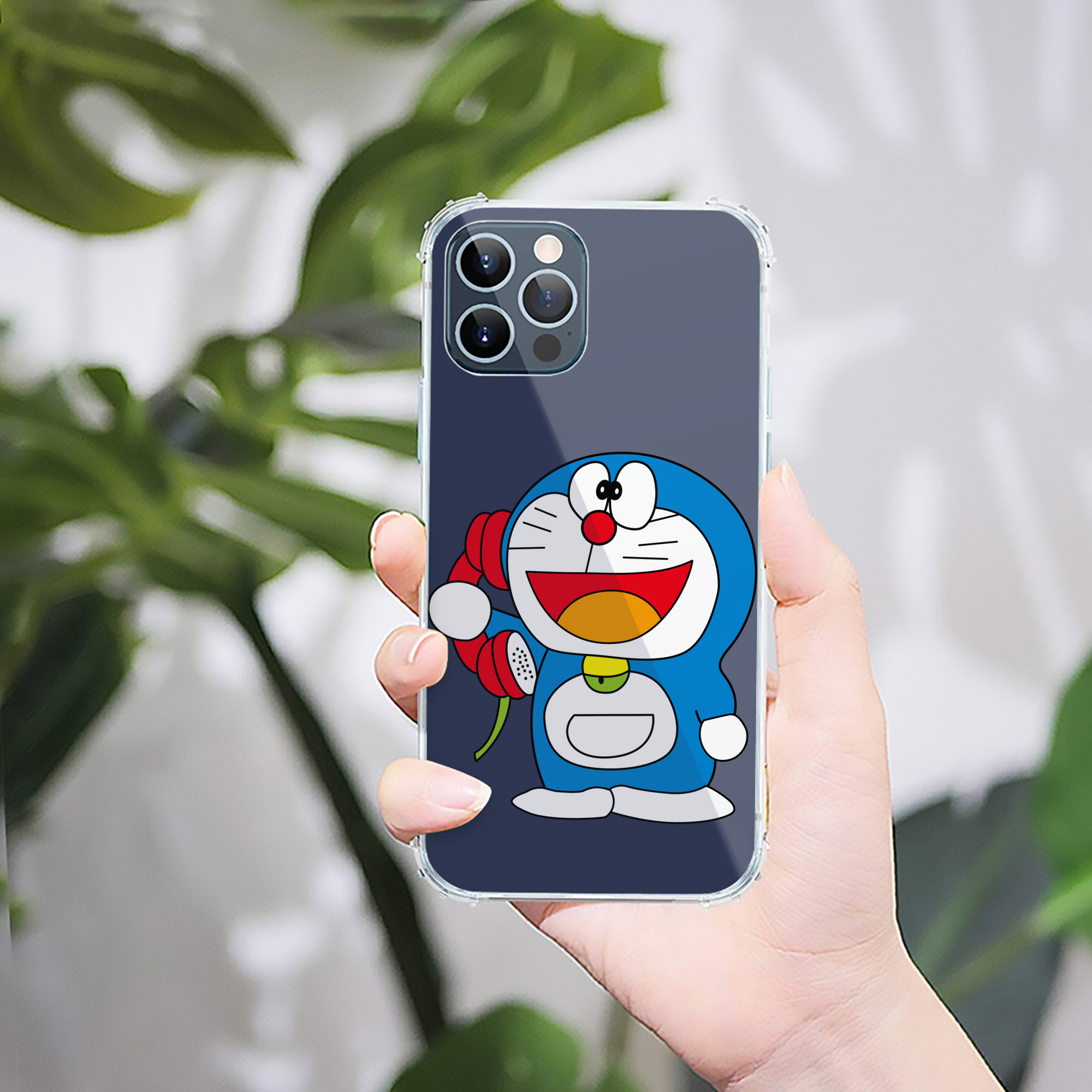 （画像用） ドラえもん Doraemon 【iPhone 12シリーズ対応】透明スマホケース（クリアソフトケース）